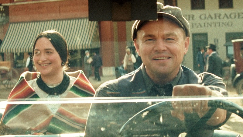 Leonardo DiCaprio and Lily Gladstone in "Killers of the Flower Moon"