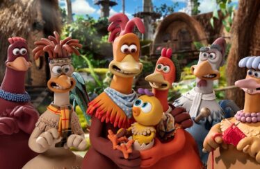 Jane Horrocks, Imelda Staunton, David Bradley, Lynn Ferguson, Thandiwe Newton, and Zachary Levi in "Chicken Run: Dawn of the Nugget"