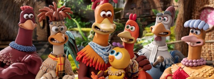 Jane Horrocks, Imelda Staunton, David Bradley, Lynn Ferguson, Thandiwe Newton, and Zachary Levi in "Chicken Run: Dawn of the Nugget"