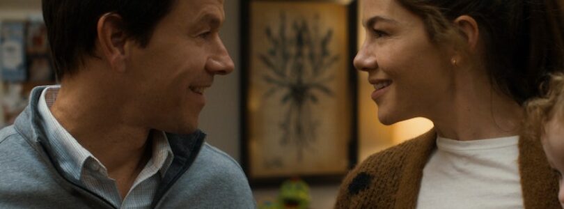 Mark Wahlberg and Michelle Monaghan in "The Family Plan."