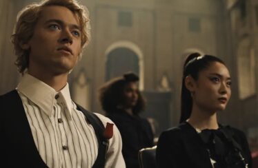 Tom Blyth, Ashley Liao, and Zoe Renee in "The Hunger Games: The Ballad of Songbirds & Snakes"