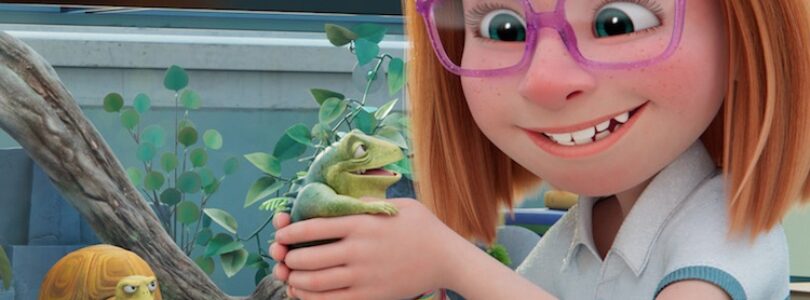 Adam Sandler, Bill Burr, and Sunny Sandler in "Leo."