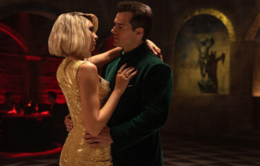 Lagrange (Dua Lipa) and Argylle (Henry Cavill) in "Argylle," directed by Matthew Vaughn. Credit: Peter Mountain/Universal Pictures; Apple Original Films; and MARV.