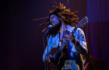 Kingsley Ben-Adir as in as Bob Marley in "Bob Marley: One Love" from Paramount Pictures.
