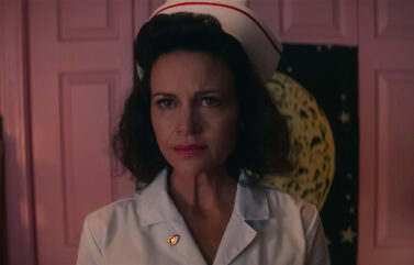 Carla Gugino stars as Janet in "Lisa Frankenstein," a Focus Features release.