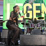 Mystic Marley performs during the Premiere of “Bob Marley: One Love” at the Carib 5 Theatre on January 23, 2024 in Kingston, Jamaica. (Photo by Jason Koerner/Getty Images for Paramount Pictures)