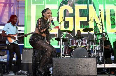 Mystic Marley performs during the Premiere of “Bob Marley: One Love” at the Carib 5 Theatre on January 23, 2024 in Kingston, Jamaica. (Photo by Jason Koerner/Getty Images for Paramount Pictures)