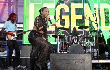 Mystic Marley performs during the Premiere of “Bob Marley: One Love” at the Carib 5 Theatre on January 23, 2024 in Kingston, Jamaica. (Photo by Jason Koerner/Getty Images for Paramount Pictures)