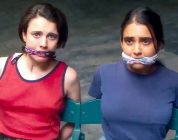 Margaret Qualley and Geraldine Viswanathan in "Drive-Away Dolls."