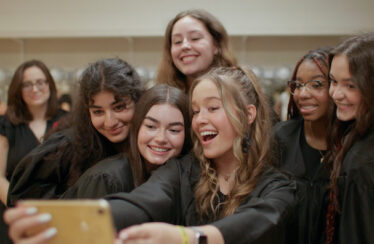 Amanda McBaine and Jesse Moss in "Girls State."