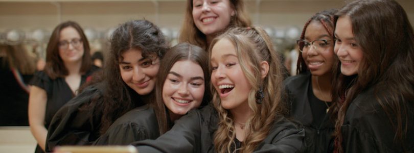 Amanda McBaine and Jesse Moss in "Girls State."