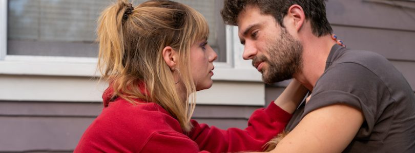 Lucy Boynton and David Corenswet in "The Greatest Hits."