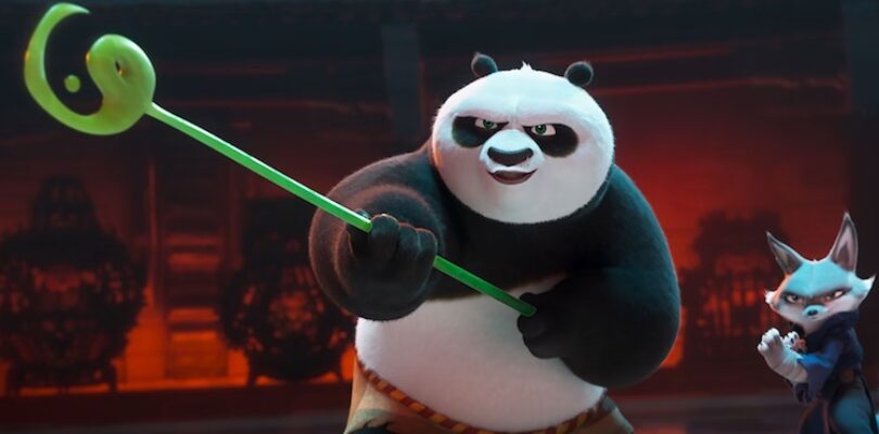 Jack Black and Awkwafina in "Kung Fu Panda 4."