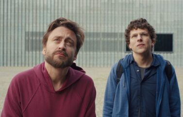 Kieran Culkin and Jesse Eisenberg in "A Real Pain."