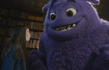 Cailey Fleming and BLUE star in Paramount Pictures' "IF."