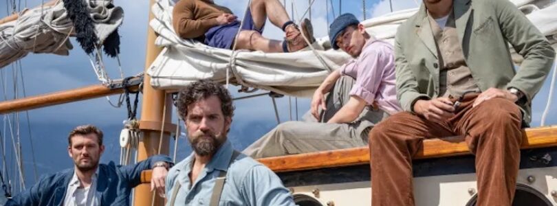 Henry Cavill, Alex Pettyfer, Alan Ritchson, Hero Fiennes Tiffin, and Henry Golding in "The Ministry of Ungentlemanly Warfare."