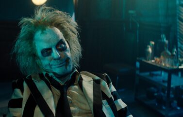 Michael Keaton as Beetlejuice in Warner Bros. Pictures’ comedy, "BEETLEJUICE BEETLEJUICE," a Warner Bros. Pictures release.