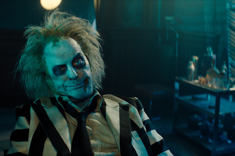Michael Keaton as Beetlejuice in Warner Bros. Pictures’ comedy, "BEETLEJUICE BEETLEJUICE," a Warner Bros. Pictures release.