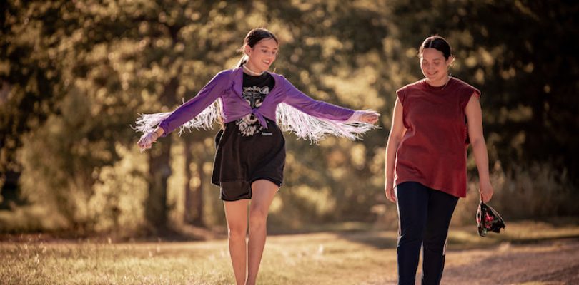 Isabel Deroy-Olson and Lily Gladstone in "Fancy Dance."