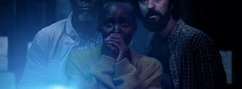 Djimon Hounsou, Lupita Nyong'o, and Alex Wolff in "A Quiet Place: Day One" from Paramount Pictures.
