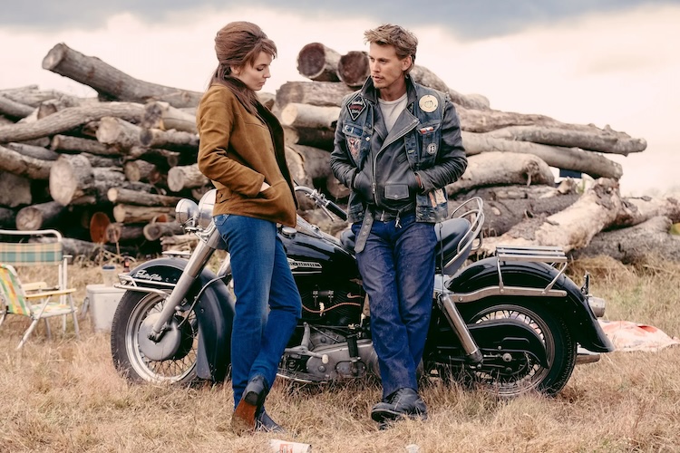 Austin Butler and Jodie Comer in "The Bikeriders."