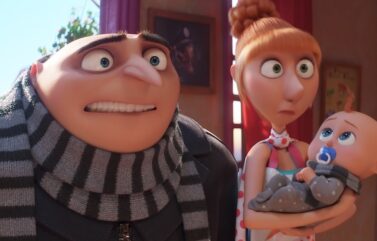 Steve Carell and Kristen Wiig in "Despicable Me 4."