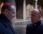 Ralph Fiennes (left) as Cardinal Lawrence and Stanley Tucci as Cardinal Bellini in director Edward Berger's “Conclave,” a Focus Features release.