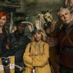 Jamie Lee Curtis, Cate Blanchett, Tina Arena, Kevin Hart, Ariana Greenblatt, Florian Munteanu, and Lilith in “Borderlands.”
