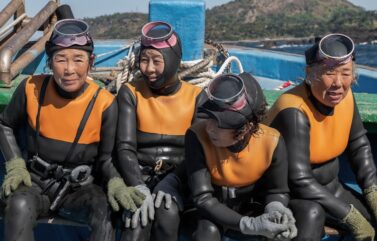 Haenyeo divers of South Korea’s Jeju Island in “The Last of the Sea Women,” premiering October 11, 2024 on Apple TV+.
