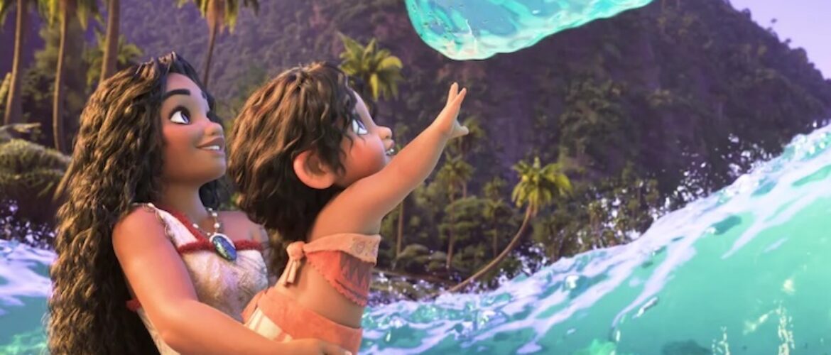 Khaleesi Lambert-Tsuda and Auli'i Cravalho in “Moana 2.”