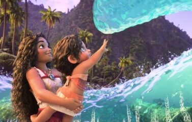 Khaleesi Lambert-Tsuda and Auli'i Cravalho in “Moana 2.”