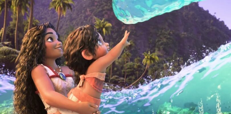 Khaleesi Lambert-Tsuda and Auli'i Cravalho in “Moana 2.”
