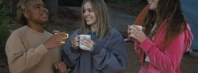 Kerrice Brooks, Maddie Ziegler, and Maisy Stella in “My Old Ass.”