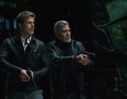 Brad Pitt and George Clooney in “Wolfs.”