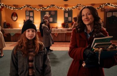 Beatrice Schneider and Judy Greer in "The Best Christmas Pageant Ever."
