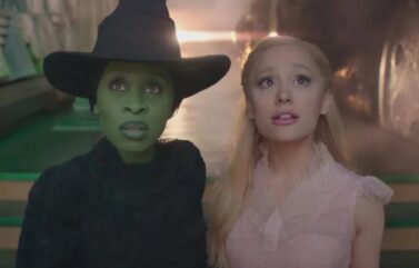 Ariana Grande and Cynthia Erivo in “Wicked.”