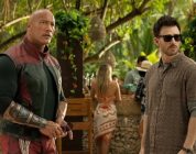 Chris Evans and Dwayne Johnson in “Red One.”