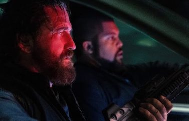 Gerard Butler and O'Shea Jackson Jr. in "Den of Thieves 2: Pantera."