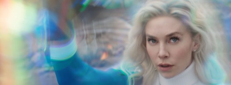 Vanessa Kirby as Sue Storm/Invisible Woman in 20th Century Studios/Marvel Studios' THE FANTASTIC FOUR: FIRST STEPS. Photo courtesy of 20th Century Studios/Marvel Studios. © 2025 20th Century Studios / © and ™ 2025 MARVEL.