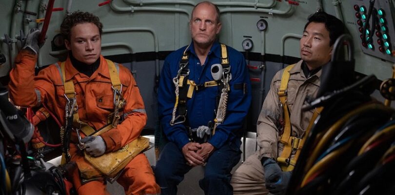 Woody Harrelson, Simu Liu, and Finn Cole in "Last Breath."