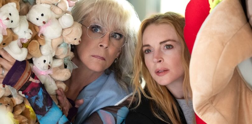 Jamie Lee Curtis and Lindsay Lohan in “Freakier Friday.”