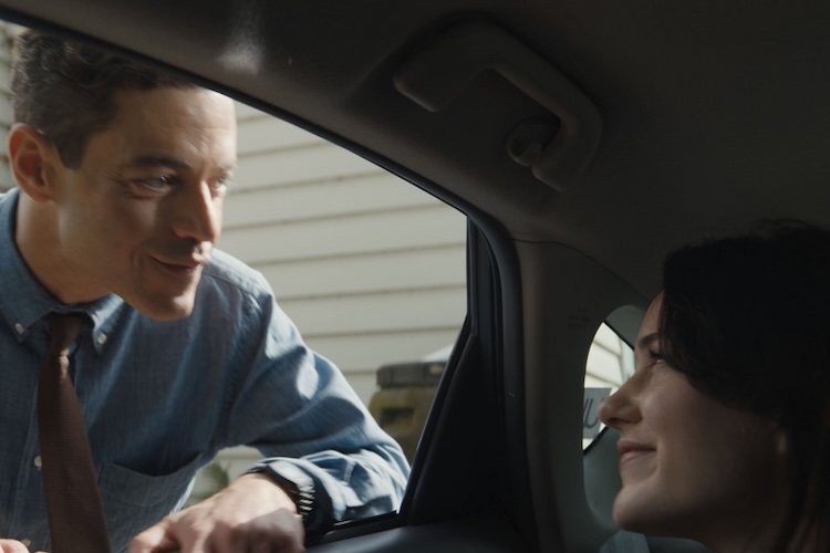 Rami Malek and Rachel Brosnahan in “The Amateur.”