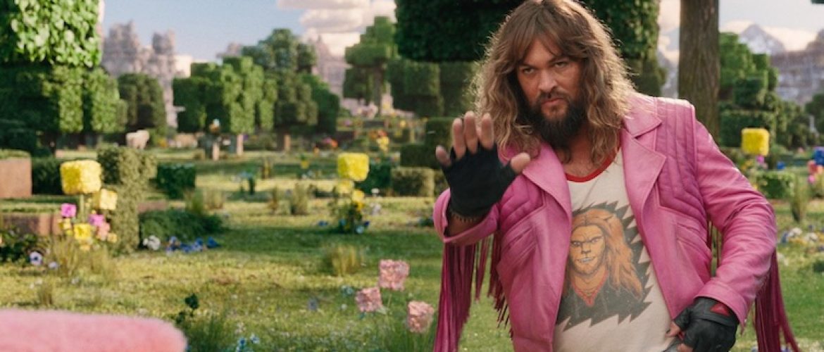 Jason Momoa in “A Minecraft Movie.”