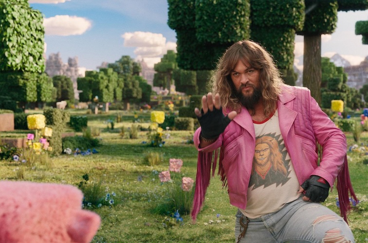 Jason Momoa in “A Minecraft Movie.”