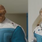 Ebon Moss-Bachrach and Joseph Quinn in “The Fantastic Four: First Steps.”