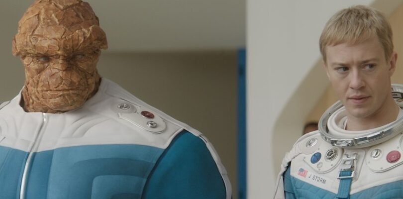 Ebon Moss-Bachrach and Joseph Quinn in “The Fantastic Four: First Steps.”