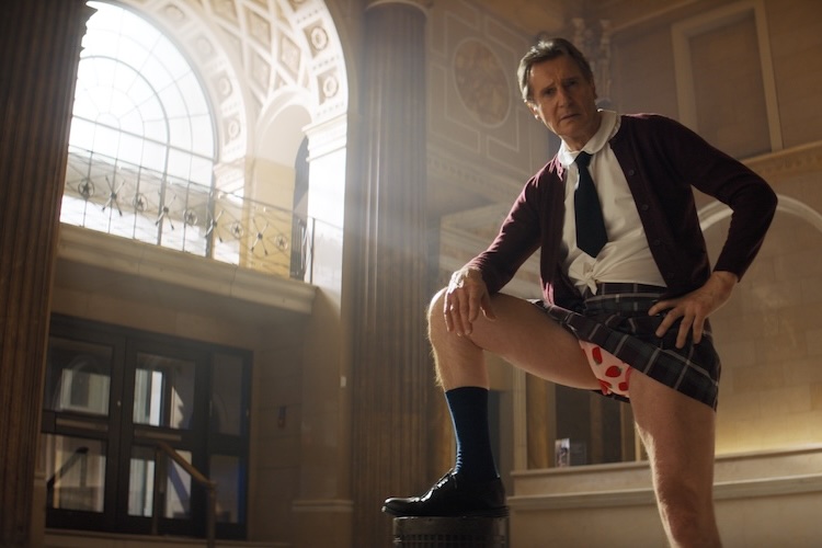 Liam Neeson plays Frank in “The Naked Gun” from Paramount Pictures.