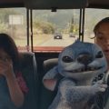 Maia Kealoha (from left) as Lilo, Stitch, and Sydney Agudong as Nani in Disney’s live-action “Lilo & Stitch.”