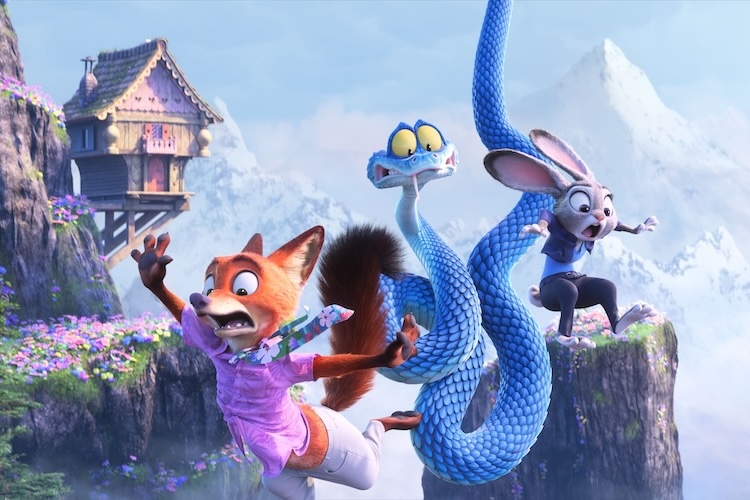 Jason Bateman, Ginnifer Goodwin, and Ke Huy Quan in “Zootopia 2.”