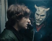 Finn (Mason Thames) and The Grabber (Ethan Hawke) in “Black Phone 2,” written and directed by Scott Derrickson.